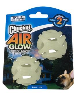 Chuckit! Max Glow Air Fetch Ball Small 2Pak [36188]