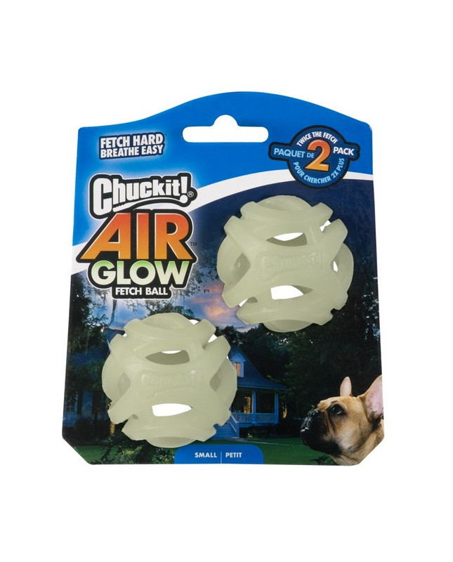 Chuckit! Max Glow Air Fetch Ball Small 2Pak [36188]