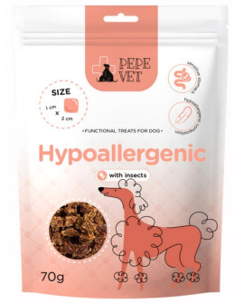 Paka Zwierzaka Pepe Vet Przysmak Funkcjonalny Hypoallergenic Insect 70G