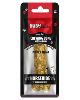 Bubalicious Pure Line Kość Do Żucia Puppy & Senior Ze Skóry Końskiej 12 Cm [8717]