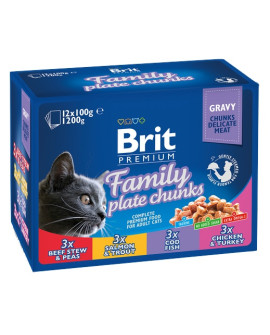Brit Premium Cat Adult Multipack Saszetki 12X100G
