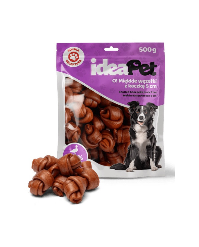 Ideapet Miękkie Węzełki Z Kaczką 5Cm 500G