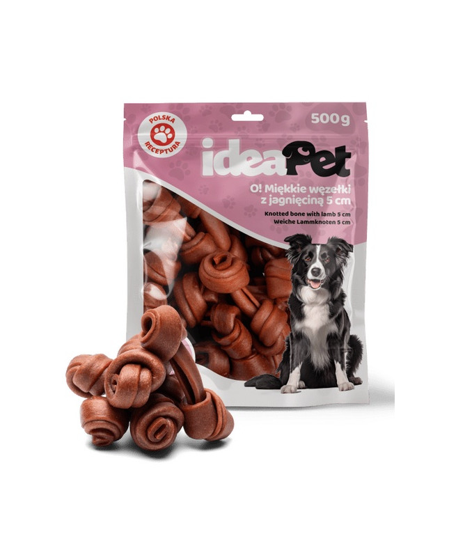 Ideapet Miękkie Węzełki Z Jagnieciną 5Cm 500G