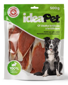 Ideapet Uszka Królicze Z Królikiem 500G