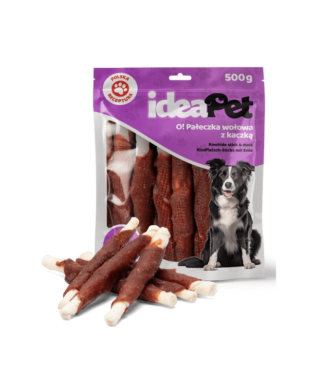 Ideapet Pałeczki Wołowe Z Kaczką 30Cm 500G