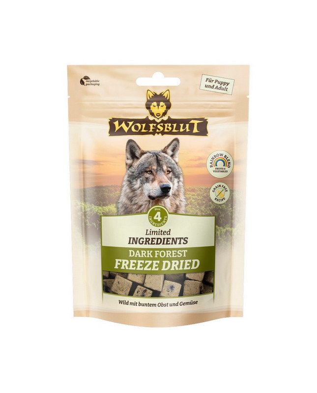 Wolfsblut Dog Limited Ingredients Freeze Dried Dark Forest - Dziczyzna 40G