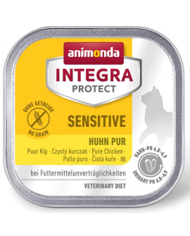 Animonda Integra Protect Sensitive Dla Kota - Z Kurczakiem Tacka 100G