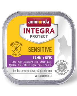 Animonda Integra Protect Sensitive Dla Kota - Z Jagnięciną I Ryżem Tacka 100G