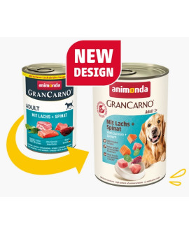 Animonda Grancarno Original Adult Lachs Spinat Łosoś + Szpinak Puszka 400G