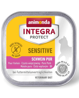 Animonda Integra Protect Sensitive Dla Kota - Z Wieprzowiną Tacka 100G