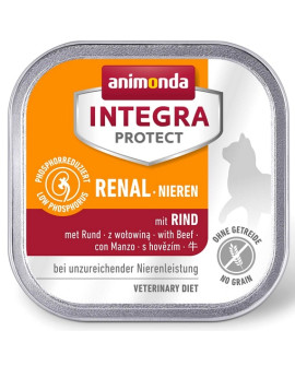 Animonda Integra Protect Renal Nieren Dla Kota - Z Wołowiną Tacka 100G