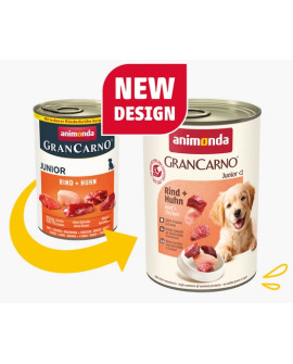 Animonda Grancarno Original Junior Rind Huhn Wołowina + Kurczak Puszka 400G