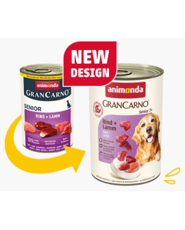 Animonda Grancarno Original Senior Rind Lamm Wołowina + Jagnięcina Puszka 400G