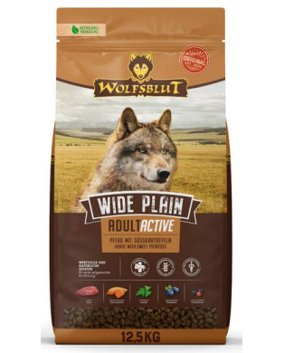 Wolfsblut Dog Wide Plain Active - Konina I Bataty 12,5Kg