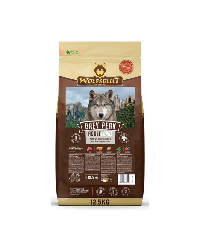 Wolfsblut Dog Grey Peak Large - Koza I Bataty 12,5Kg