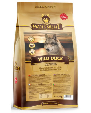 Wolfsblut Dog Wild Duck Active - Kaczka I Ziemniaki 12,5Kg