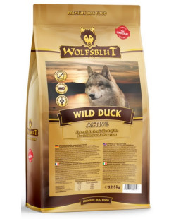 Wolfsblut Dog Wild Duck Active - Kaczka I Ziemniaki 12,5Kg