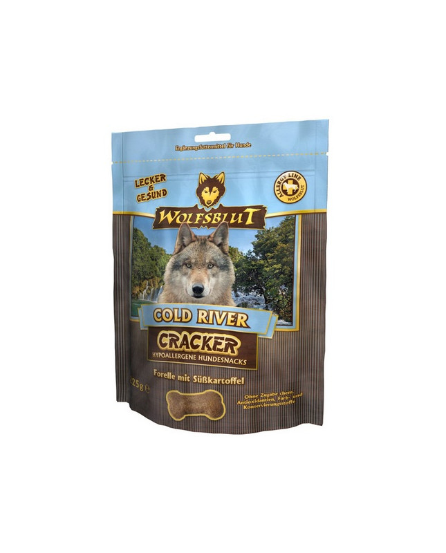 Wolfsblut Dog Cracker Cold River - Pstrąg I Bataty 225G