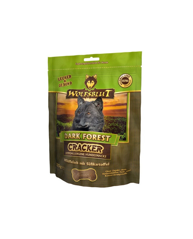 Wolfsblut Dog Cracker Dark Forest - Dziczyzna I Bataty 225G