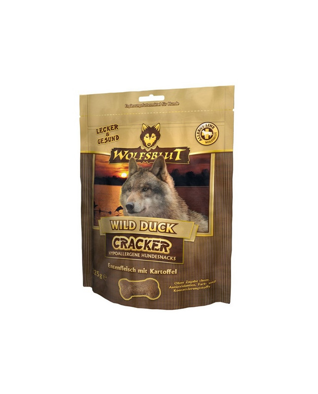 Wolfsblut Dog Cracker Wild Duck - Kaczka I Bataty 225G