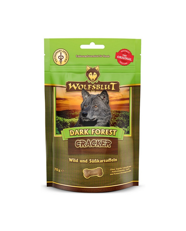 Wolfsblut Dog Cracker Dark Forest - Dziczyzna I Bataty 70G