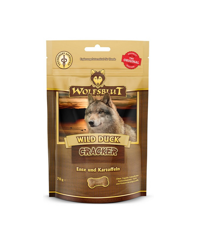 Wolfsblut Dog Cracker Wild Duck - Kaczka I Bataty 70G