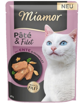 Miamor Pate & Filet Kaczka & Kurczak Saszetka 85G
