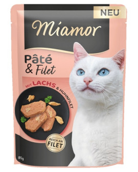 Miamor Pate & Filet Łosoś & Kurczak Saszetka 85G