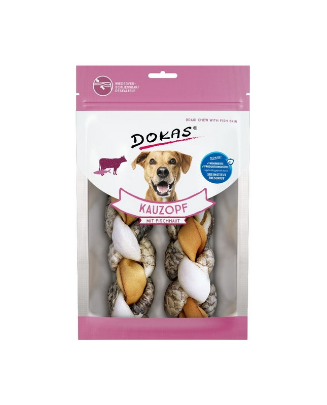 Dokas Pies Warkocz Wołowina/Tilapia 120G