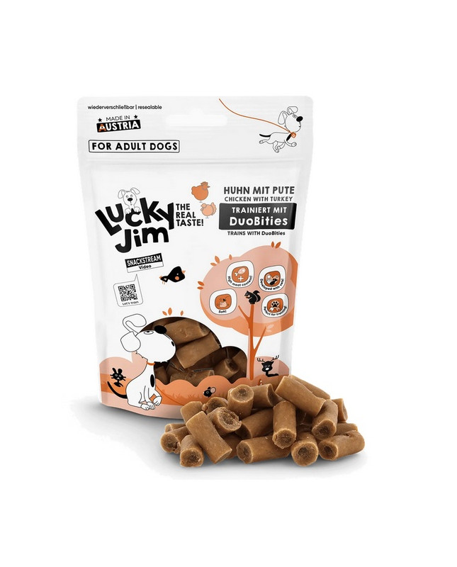 Lucky Jim Duobities Kurczak I Indyk 70G