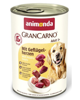 Animonda Grancarno Original Adult Geflugelherzen Drobiowe Serca Puszka 400G