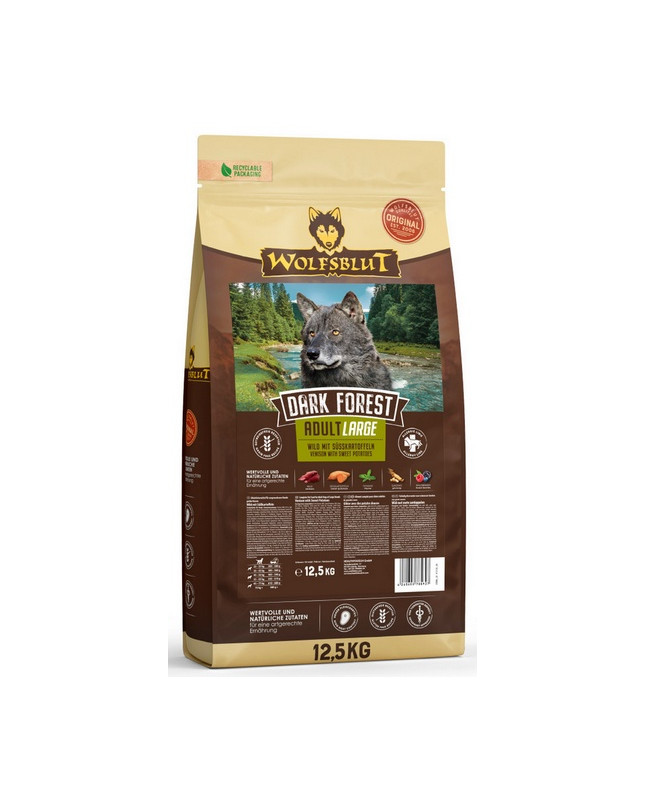 Wolfsblut Dog Dark Forest Adult Large - Dziczyzna I Bataty 12,5Kg