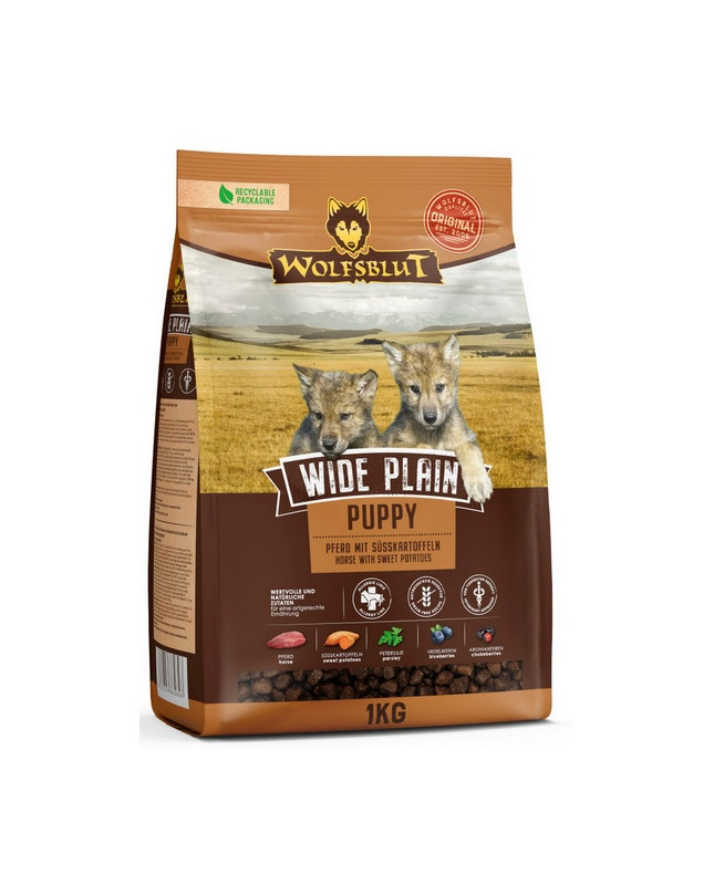 Wolfsblut Dog Wide Plain Puppy - Konina I Bataty 1Kg