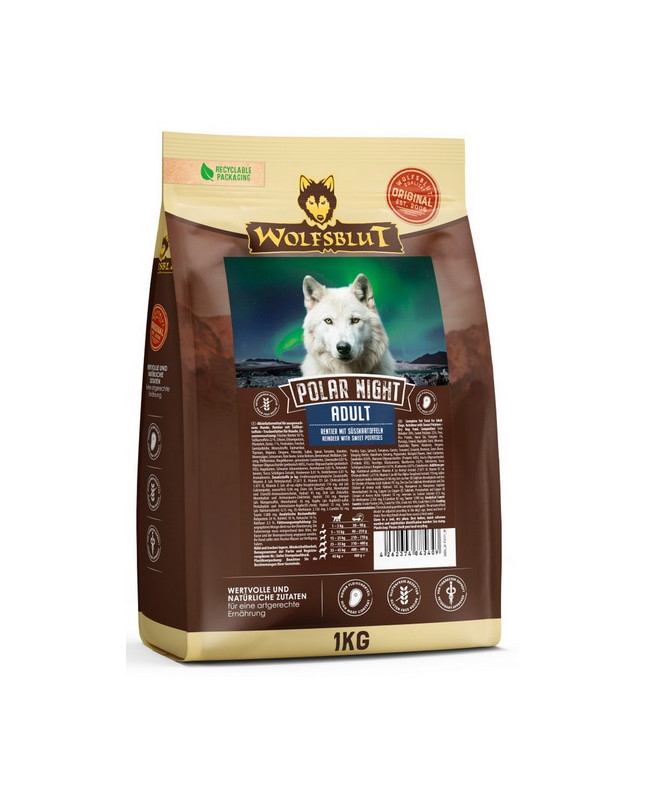 Wolfsblut Dog Polar Night Adult - Renifer I Bataty 1Kg