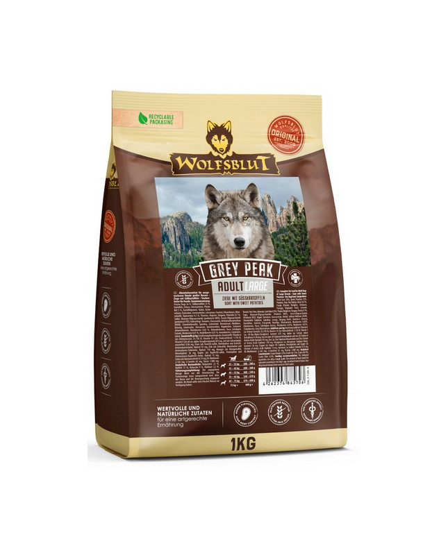 Wolfsblut Dog Grey Peak Adult Large - Koza I Bataty 1Kg