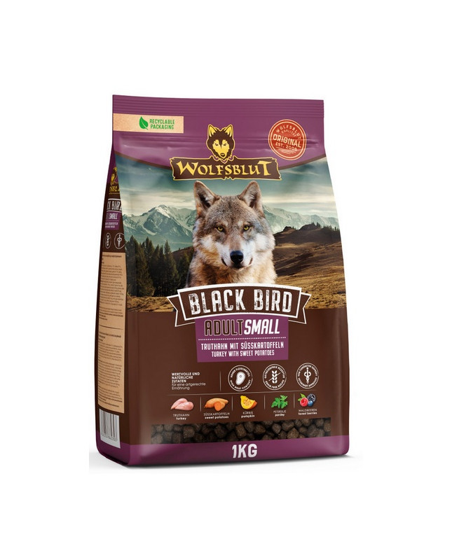 Wolfsblut Dog Black Bird Adult Small - Indyk I Bataty 1Kg