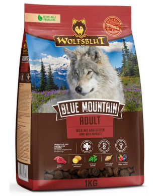 Wolfsblut Dog Blue Mountain Adult - Dziczyzna I Ziemniaki 1Kg