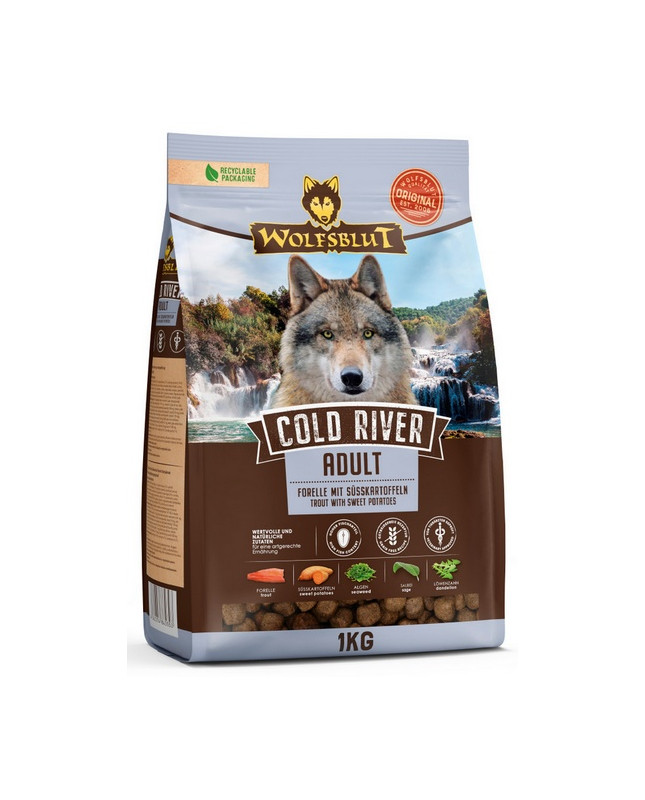 Wolfsblut Dog Cold River Adult - Pstrąg I Bataty 1Kg