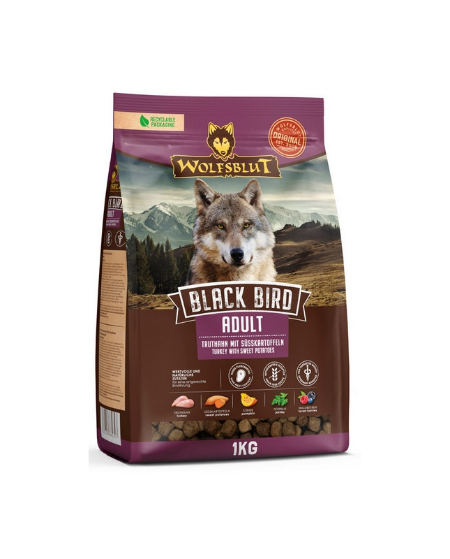 Wolfsblut Dog Black Bird Adult - Indyk I Bataty 1Kg