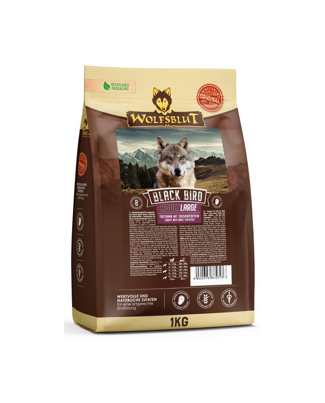 Wolfsblut Dog Black Bird Adult Large - Indyk I Bataty 1Kg