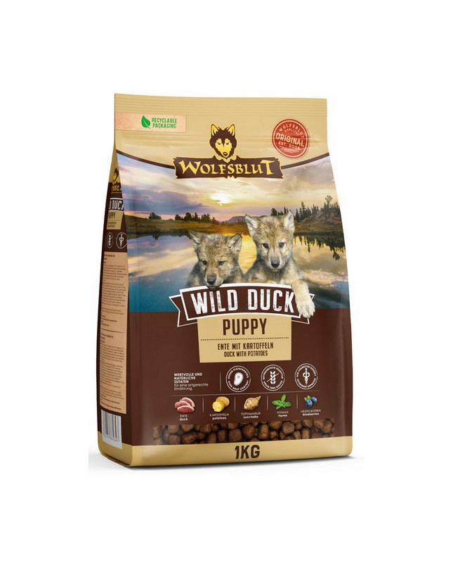 Wolfsblut Dog Wild Duck Puppy - Kaczka I Ziemniaki 1Kg