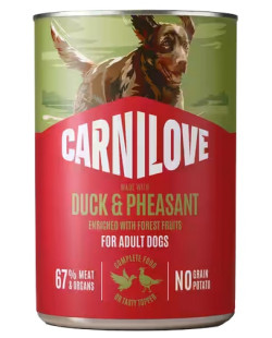 Carnilove Dog Duck & Pheasant Adult - Kaczka I Bażant Puszka 400G