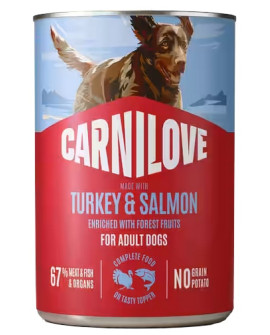 Carnilove Dog Salmon & Turkey Adult - Łosoś I Indyk Puszka 400G