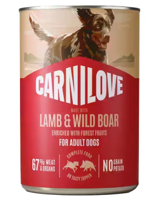 Carnilove Dog Lamb & Wild Boar Adult - Jagnię I Dzik Puszka 400G