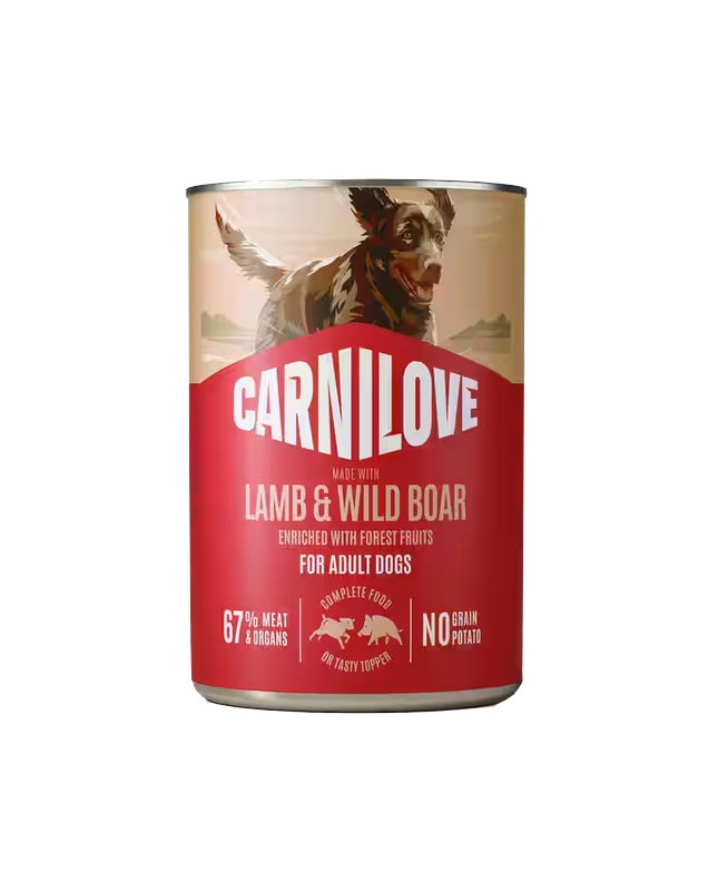 Carnilove Dog Lamb & Wild Boar Adult - Jagnię I Dzik Puszka 400G