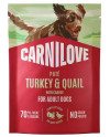 Carnilove Dog Turkey & Quail - Indyk I Przepiórka Saszetka 300G