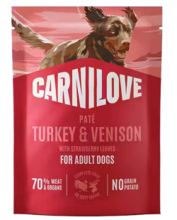 Carnilove Dog Turkey & Venison - Indyk I Dziczyzna Saszetka 300G
