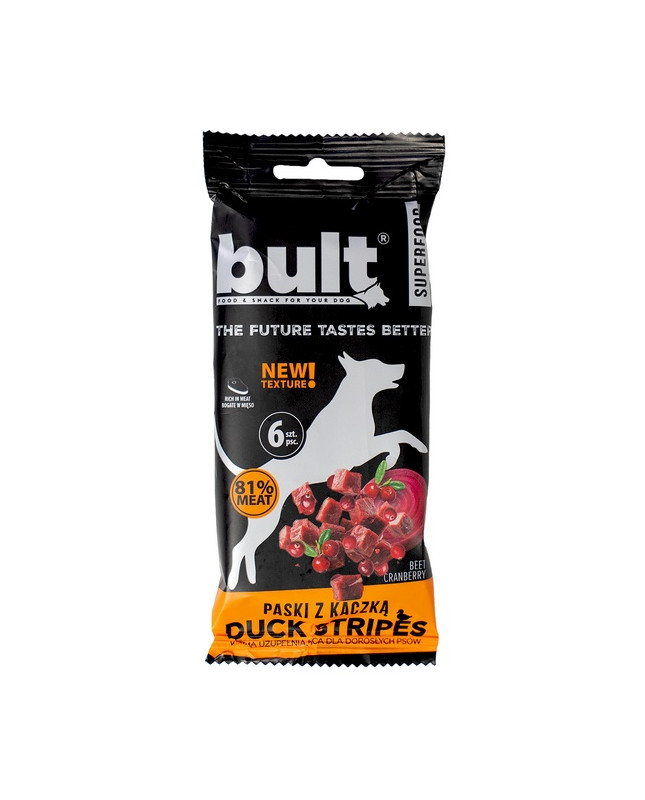 Bult Superfood Tasty Stripes Paski Z Kaczką 60G