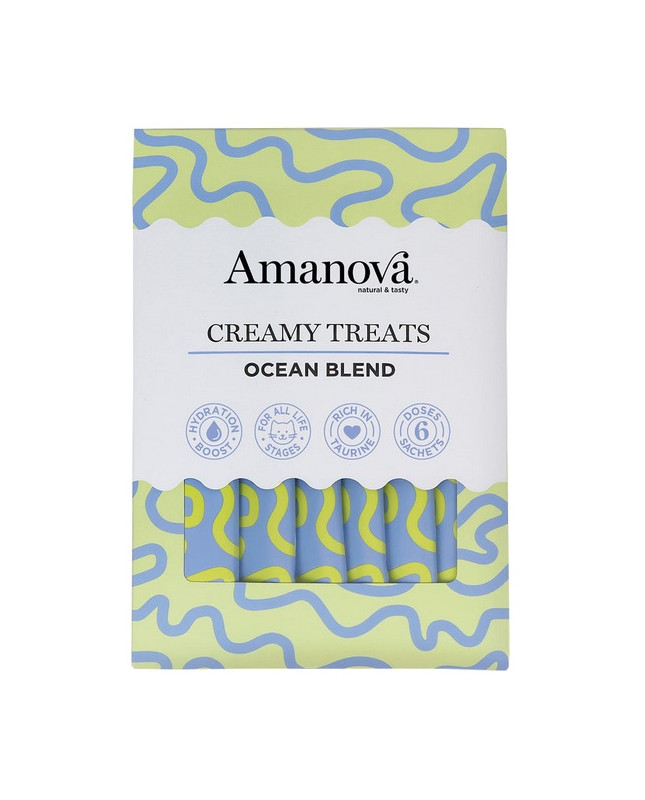 Amanova Cat Creamy Treats Ocean Blend Tuna & Salmon - Tuńczyk I Łosoś 6X15G