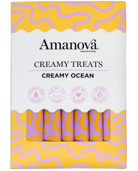 Amanova Cat Creamy Treats  Creamy Ocean Tuna & Goat Milk - Tuńczyk I Mleko Kozy 6X15G